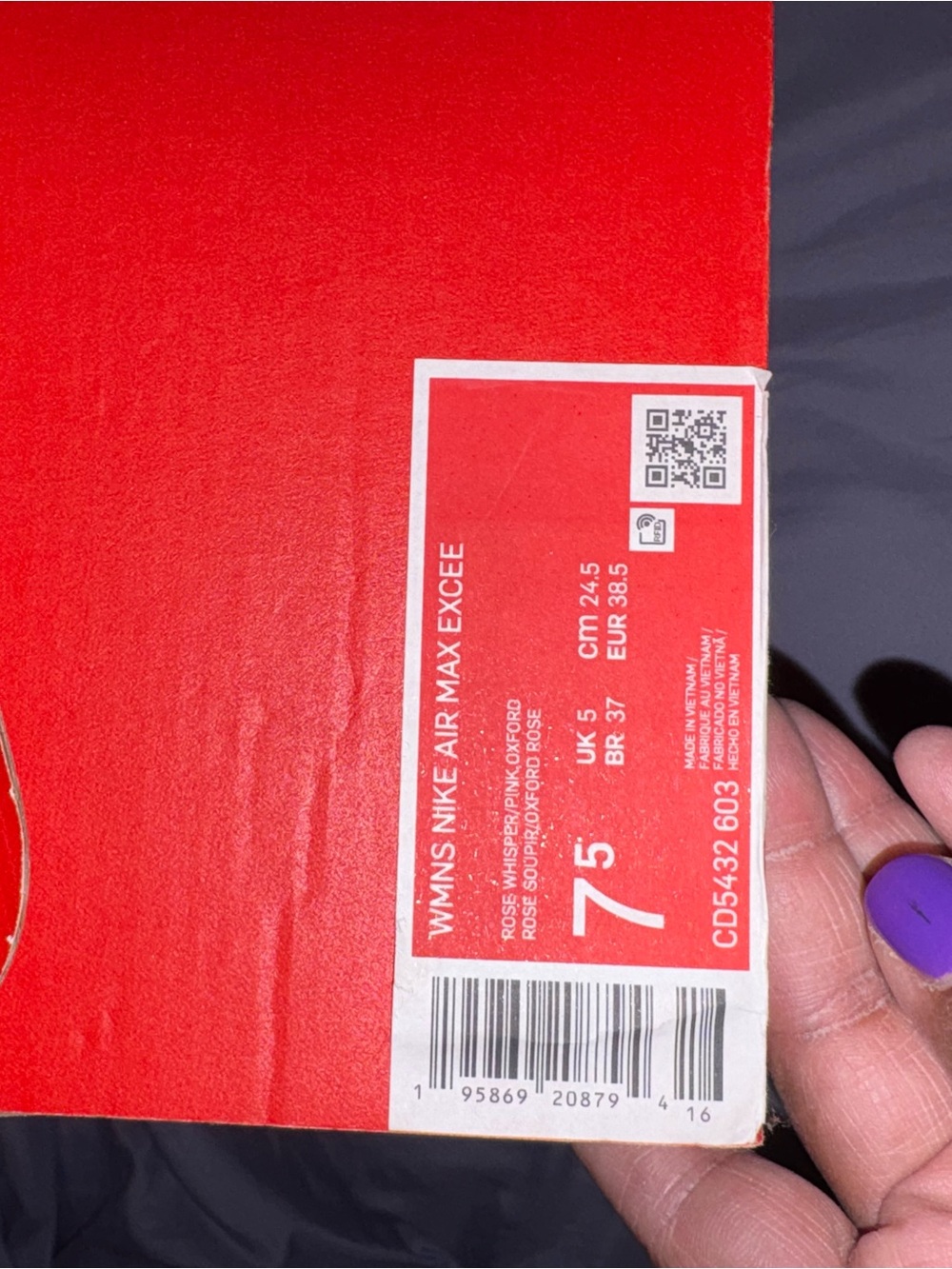 Box crush because it was stored in my closet